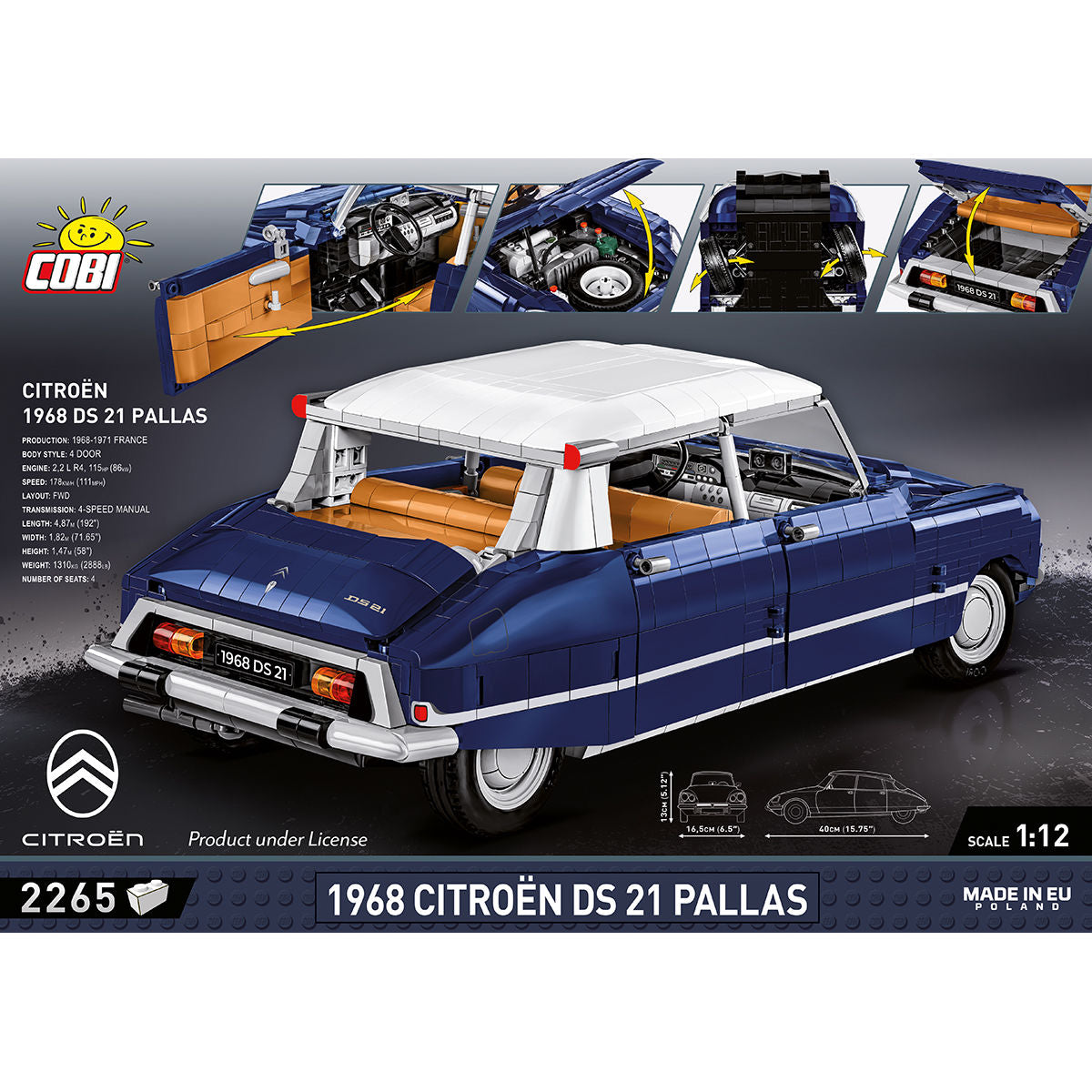 COBI 1968 Citroën DS 21 Pallas: Set #24348