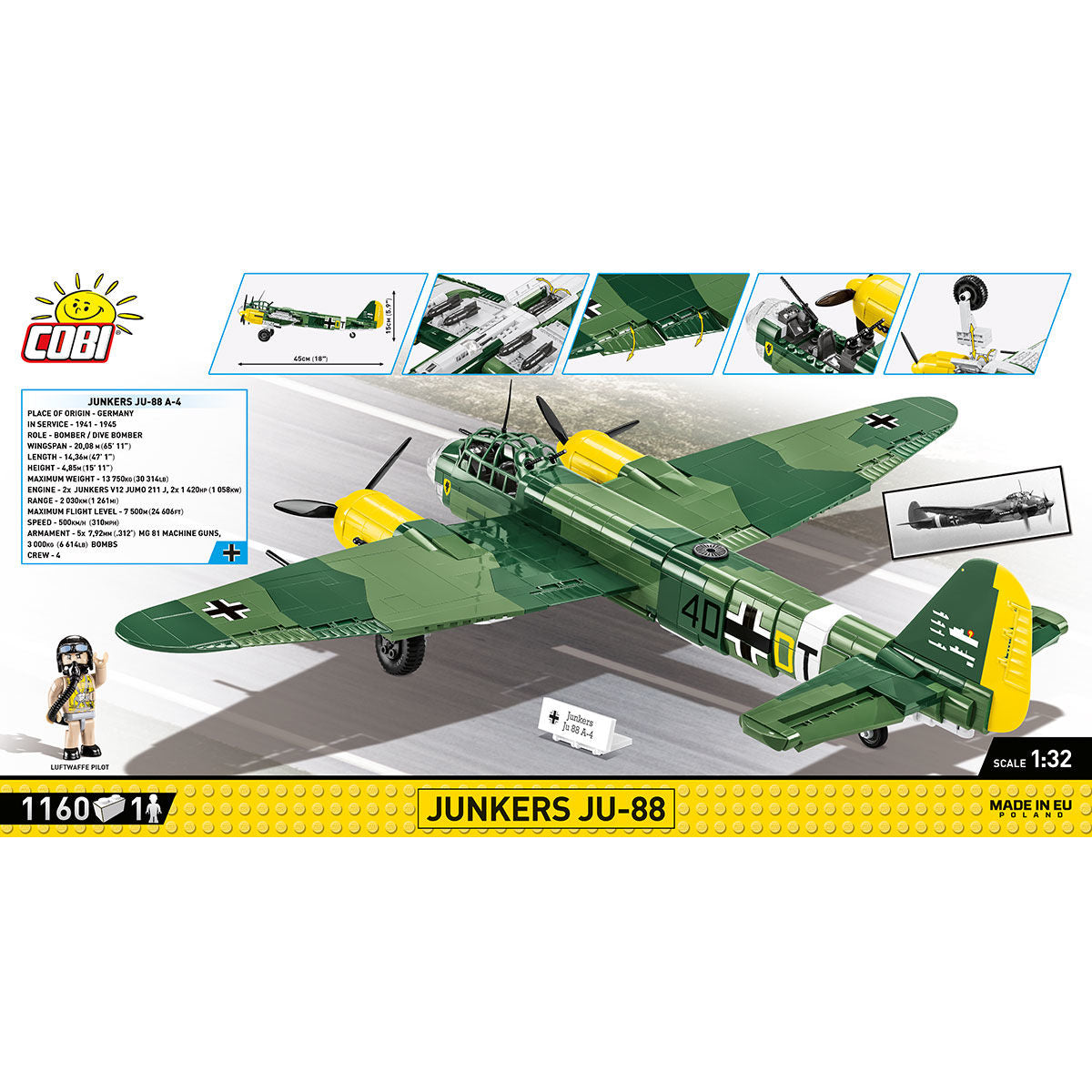 COBI Junkers JU-88: Conjunto n.° 5733