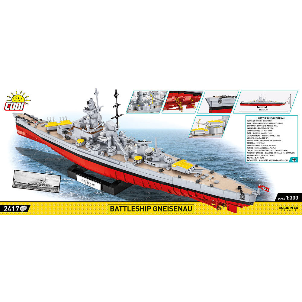 COBI Battleship Gneisenau: Set #4835