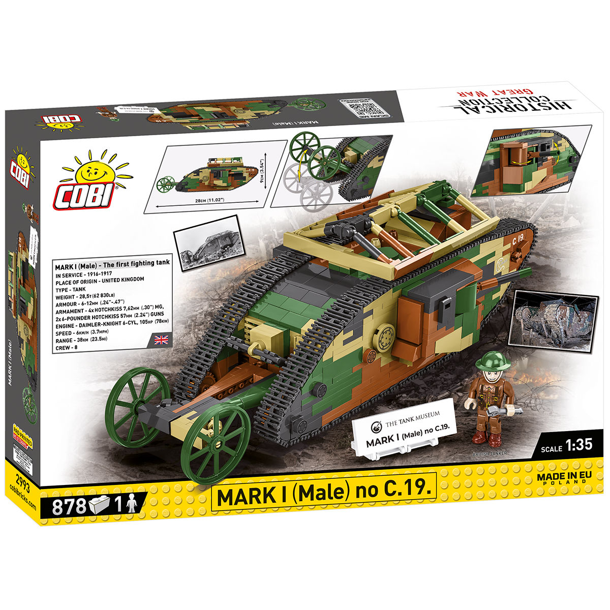 COBI Mark I (Male) no C.19. Tank : Set #2993