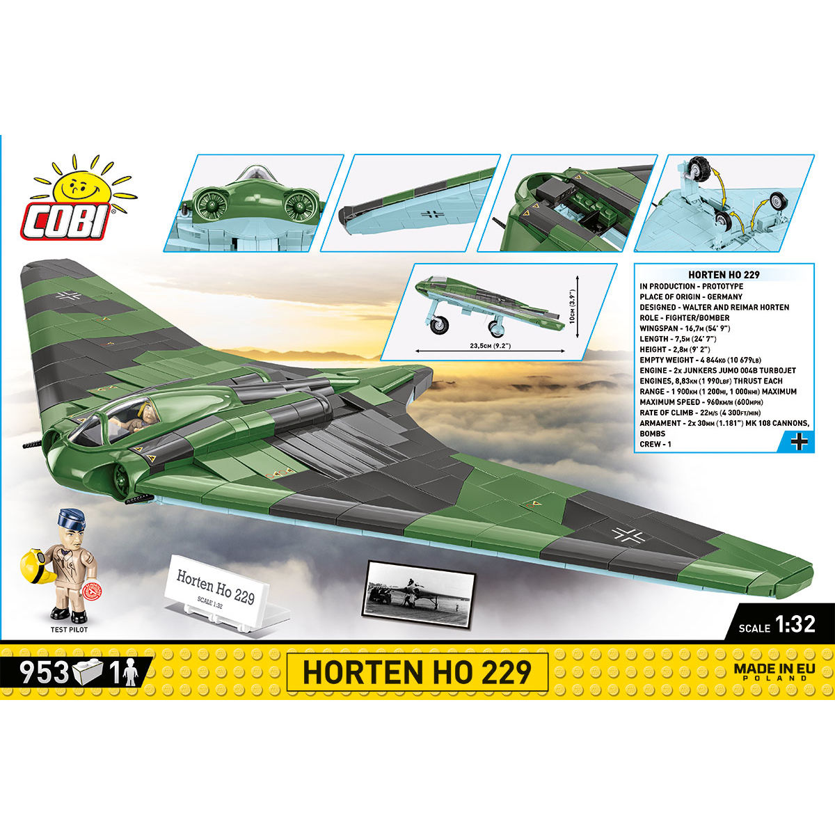 COBI Horten Ho 229 Caza/Bombardero: Set #5757