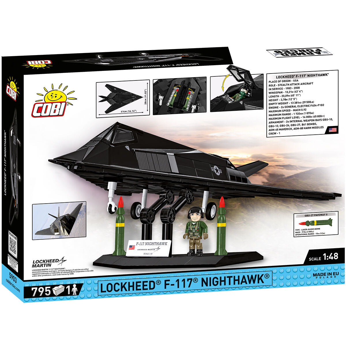 COBI F-117 Nighthawk Stealth Fighter: Set #5903