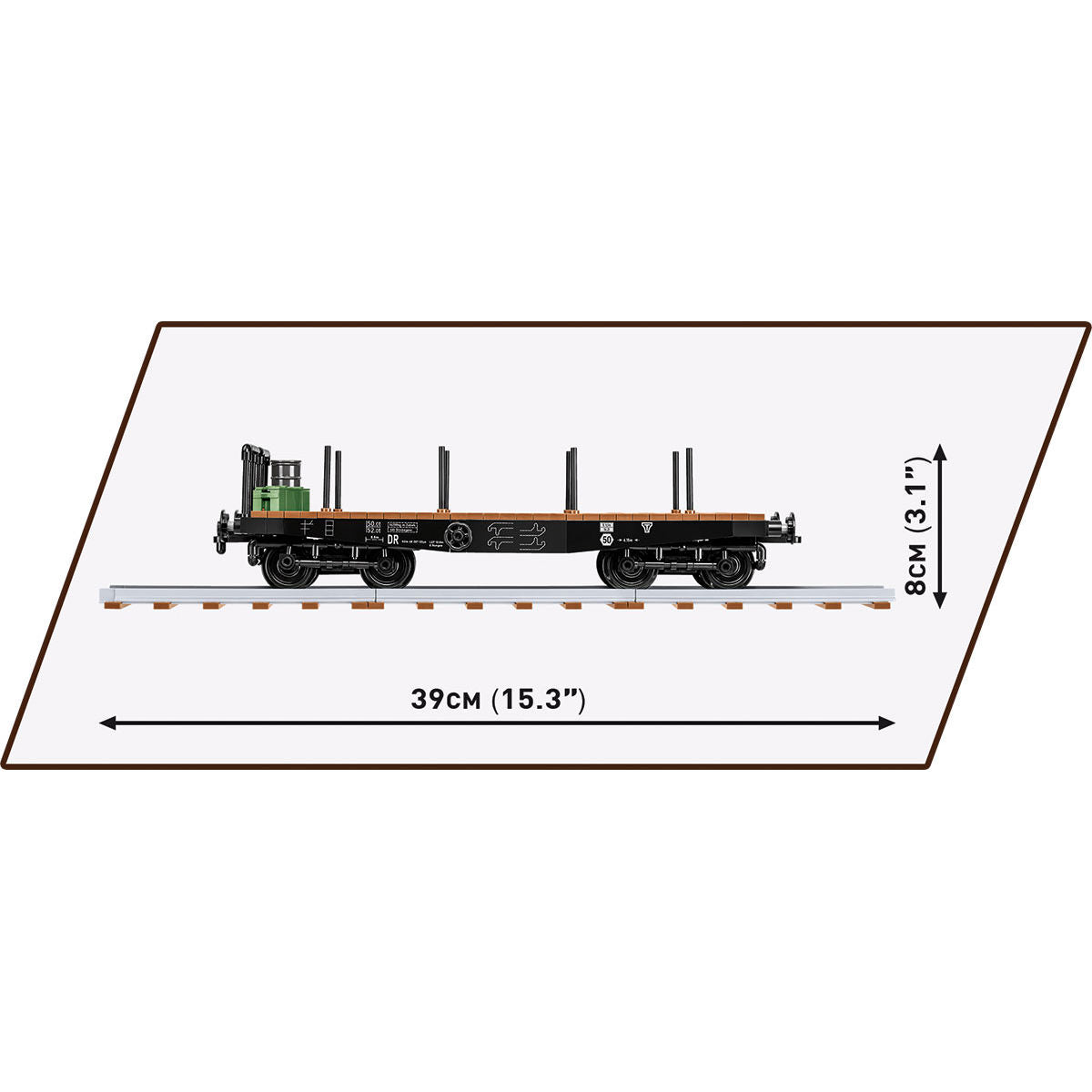 COBI Schwerer Plattformwagen Type Ssys Train Car : Set #6284