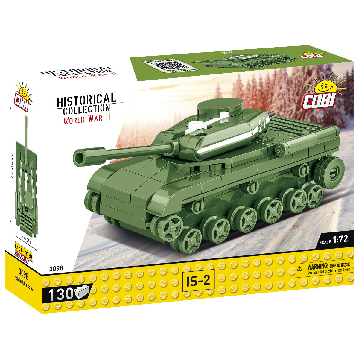 Tanque COBI IS-2 Escala 1:72: Set n.° 3098