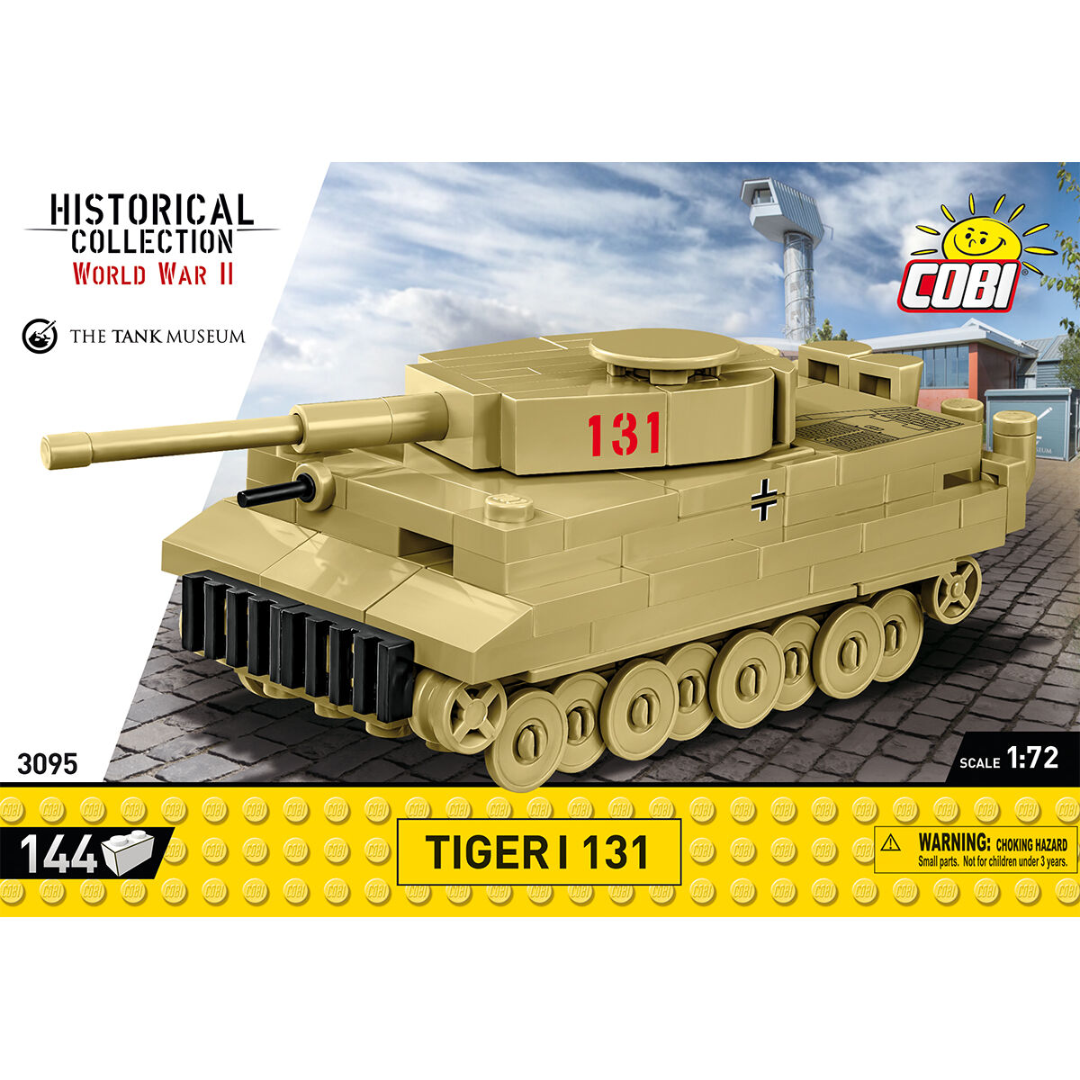 Tanque COBI Tiger I 131, escala 1:72: Set n.° 3095