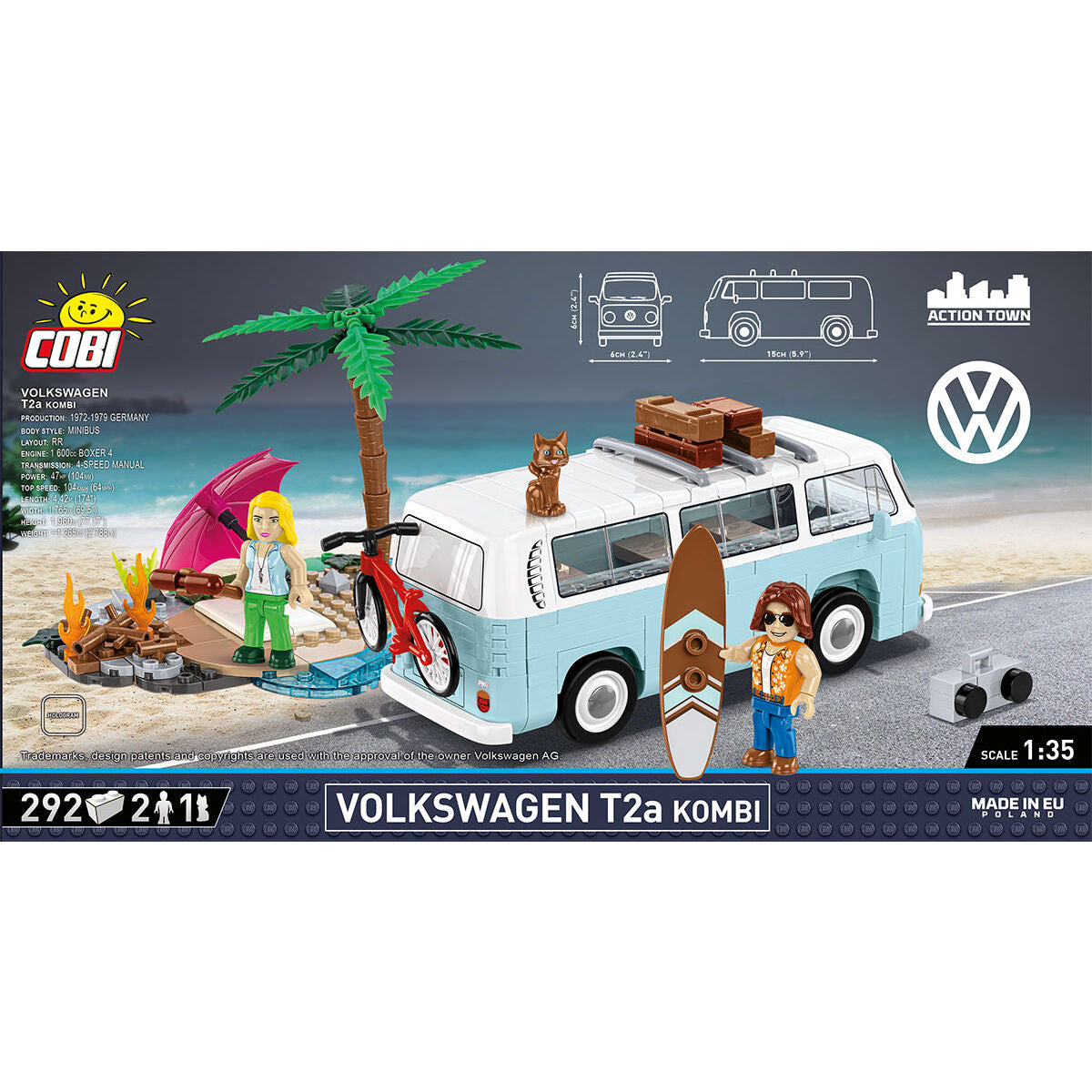COBI Volkswagen T2a Kombi Van: Set #24617