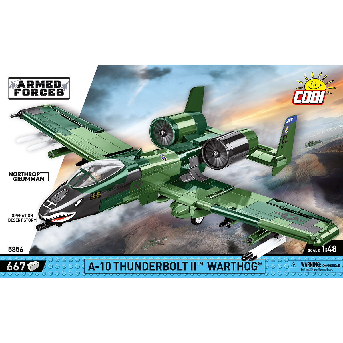 Avión de ataque COBI A-10 Thunderbolt II Warthog: Conjunto n.° 5856