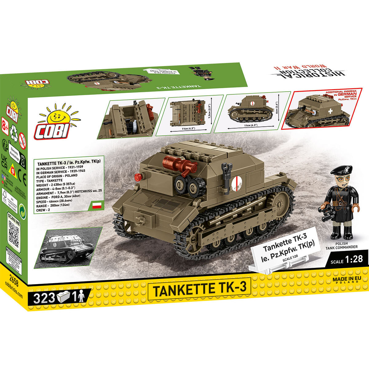 Tanque COBI Tankette TK-3: Juego #2658