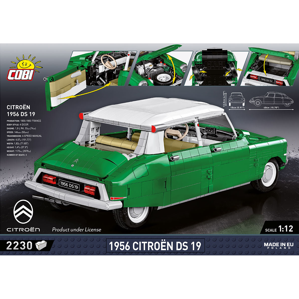 COBI 1956 Citroën DS 19 : Set #24347
