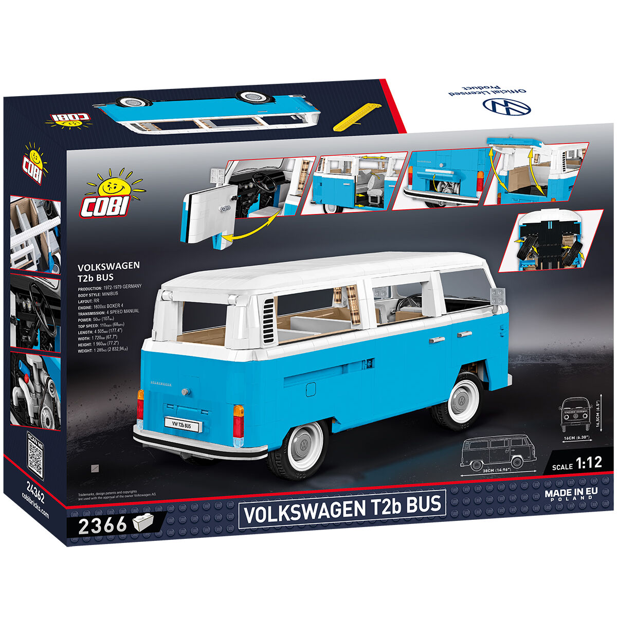 Autobús COBI Volkswagen T2b: Juego n.º 24362 