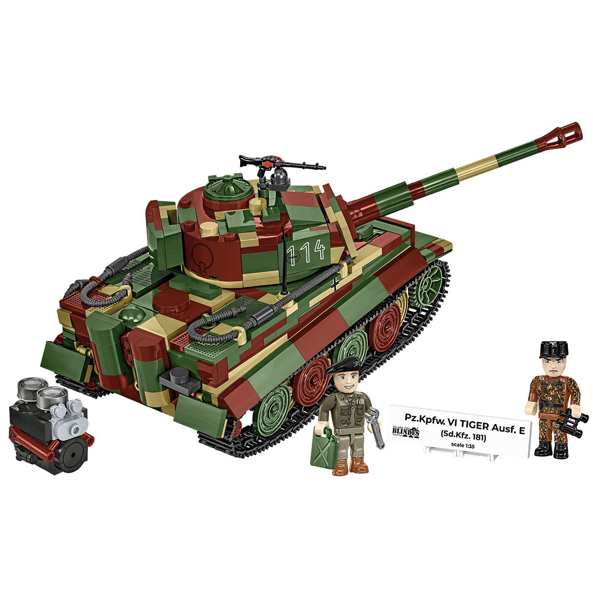 COBI Pz.Kpfw. VI Tiger Ausf. E Tank : Set #3124