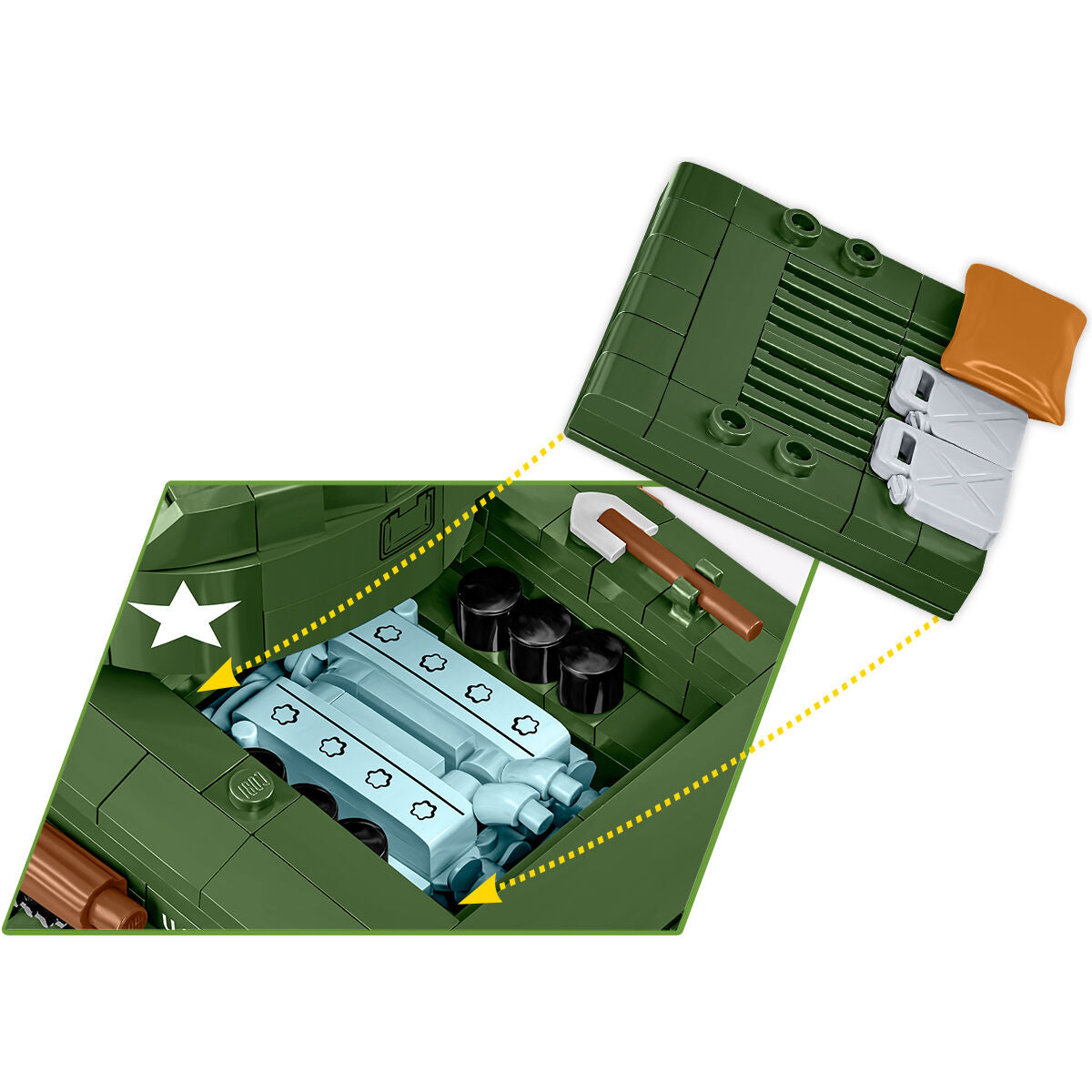 COBI Sherman M4A2E8(76)W Tank : Set #3118