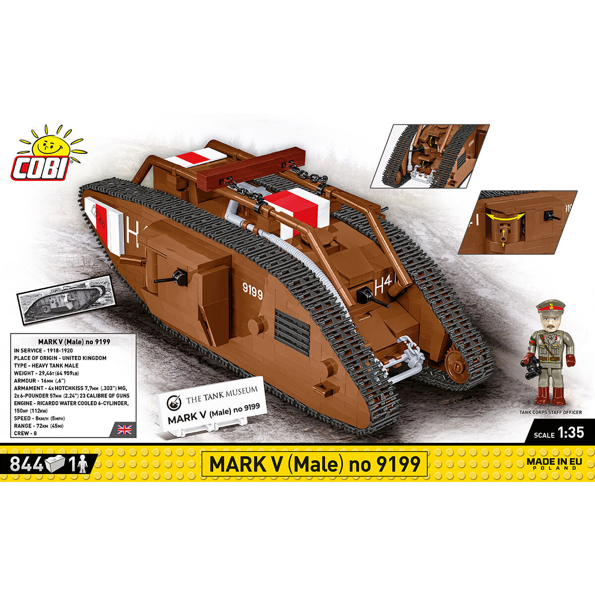 COBI Mark V (Male) no C.9199 Tank : Set #2995