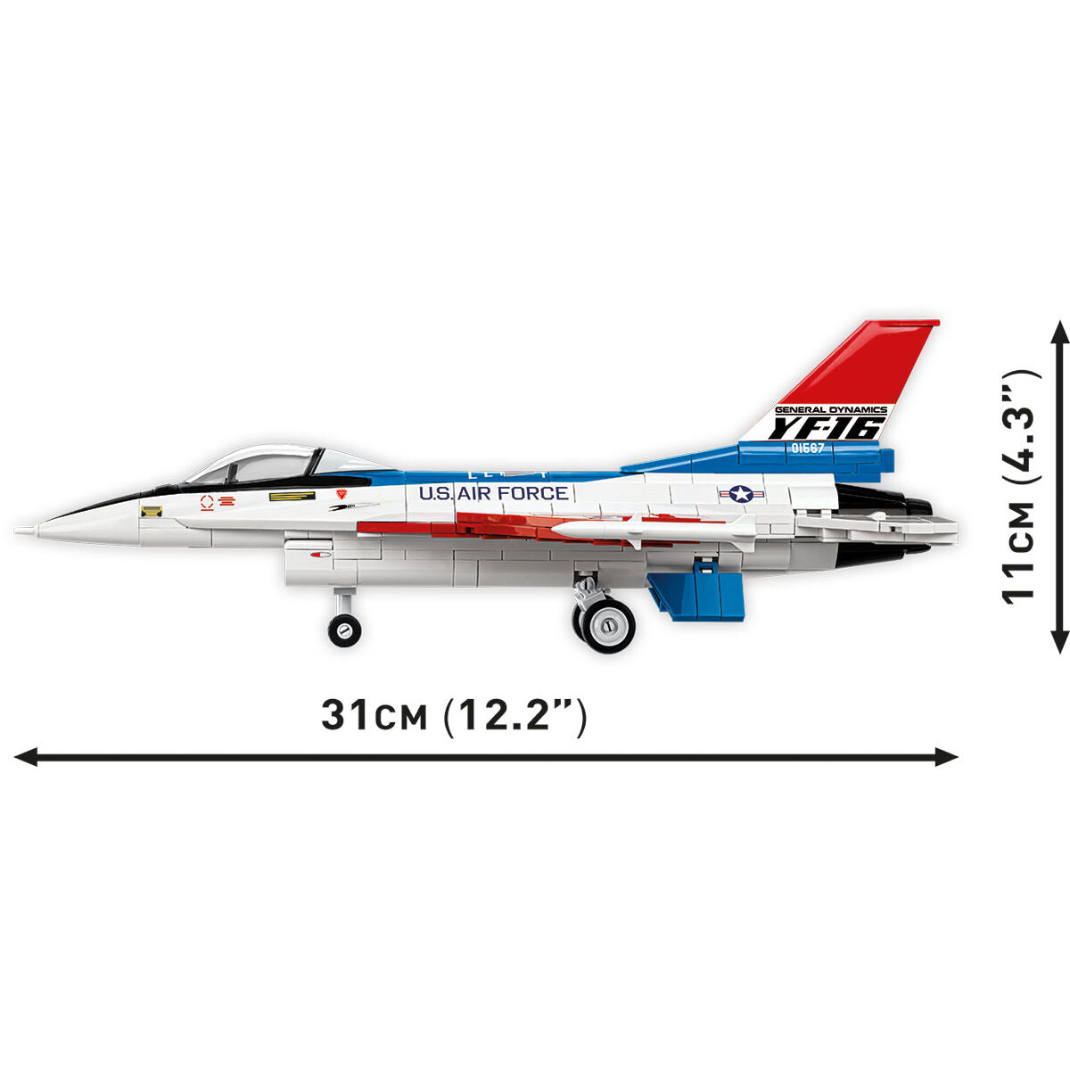 Caza COBI F-16 (YF-16) Edición de primer vuelo de 1974: Set n.° 5892