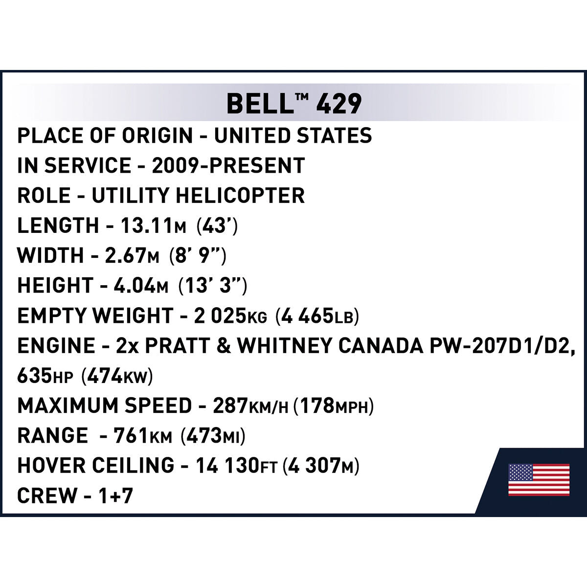 Helicóptero policial COBI Bell 429: Set n.° 26630