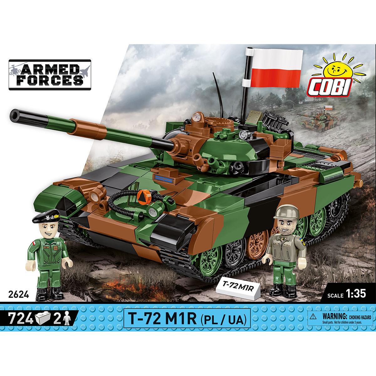 COBI T-72 M1R (PL/UA) Tank : Set #2624