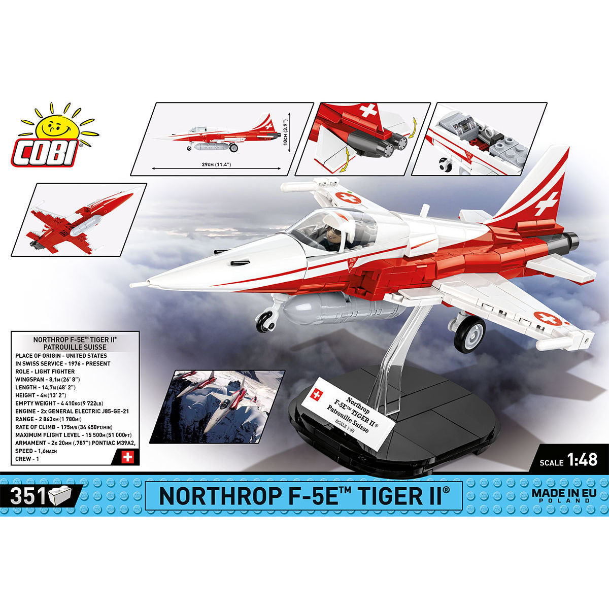 COBI Northrop F-5E Tiger II Jet: Set #5857