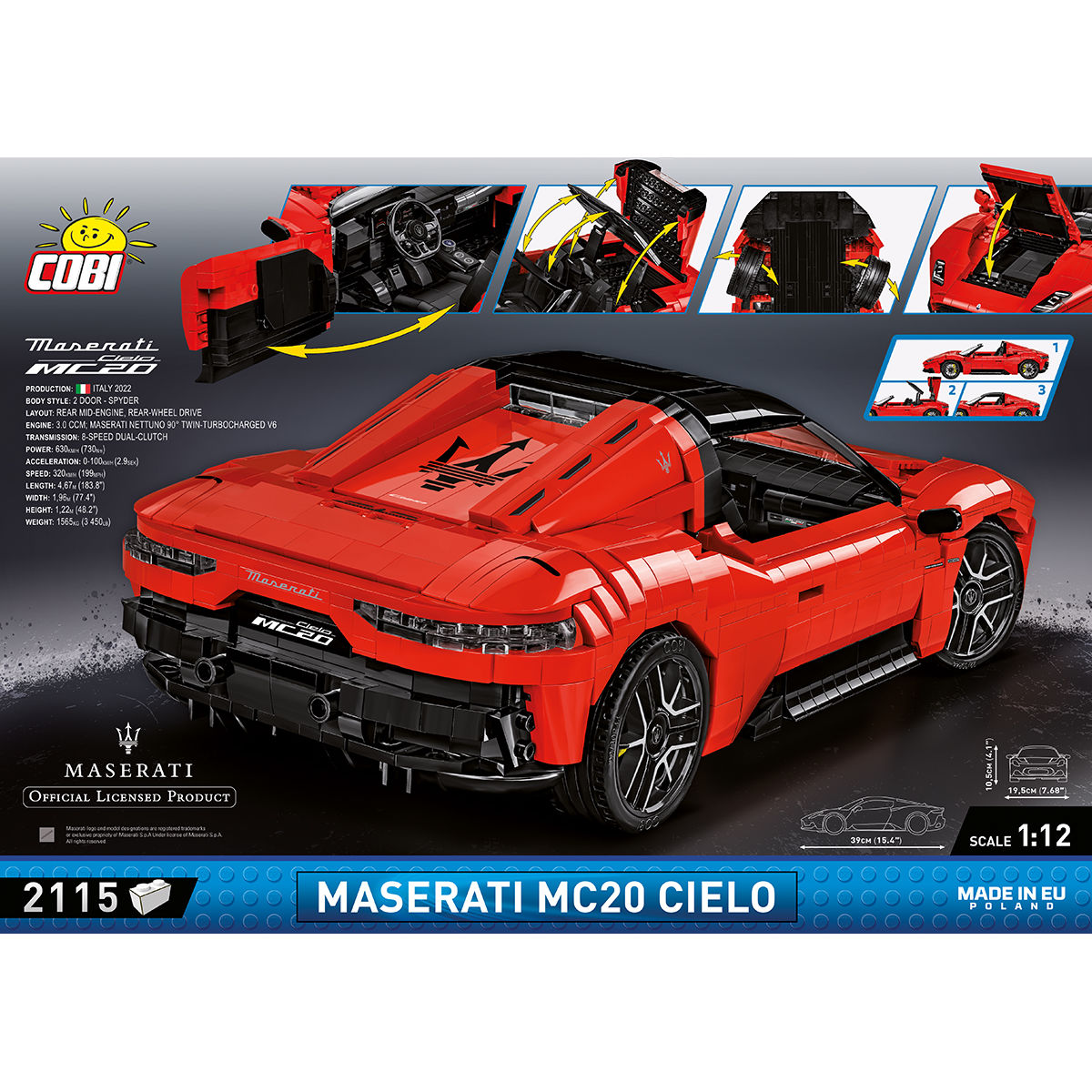 COBI Maserati MC20 Cielo Super Car: Set #24352