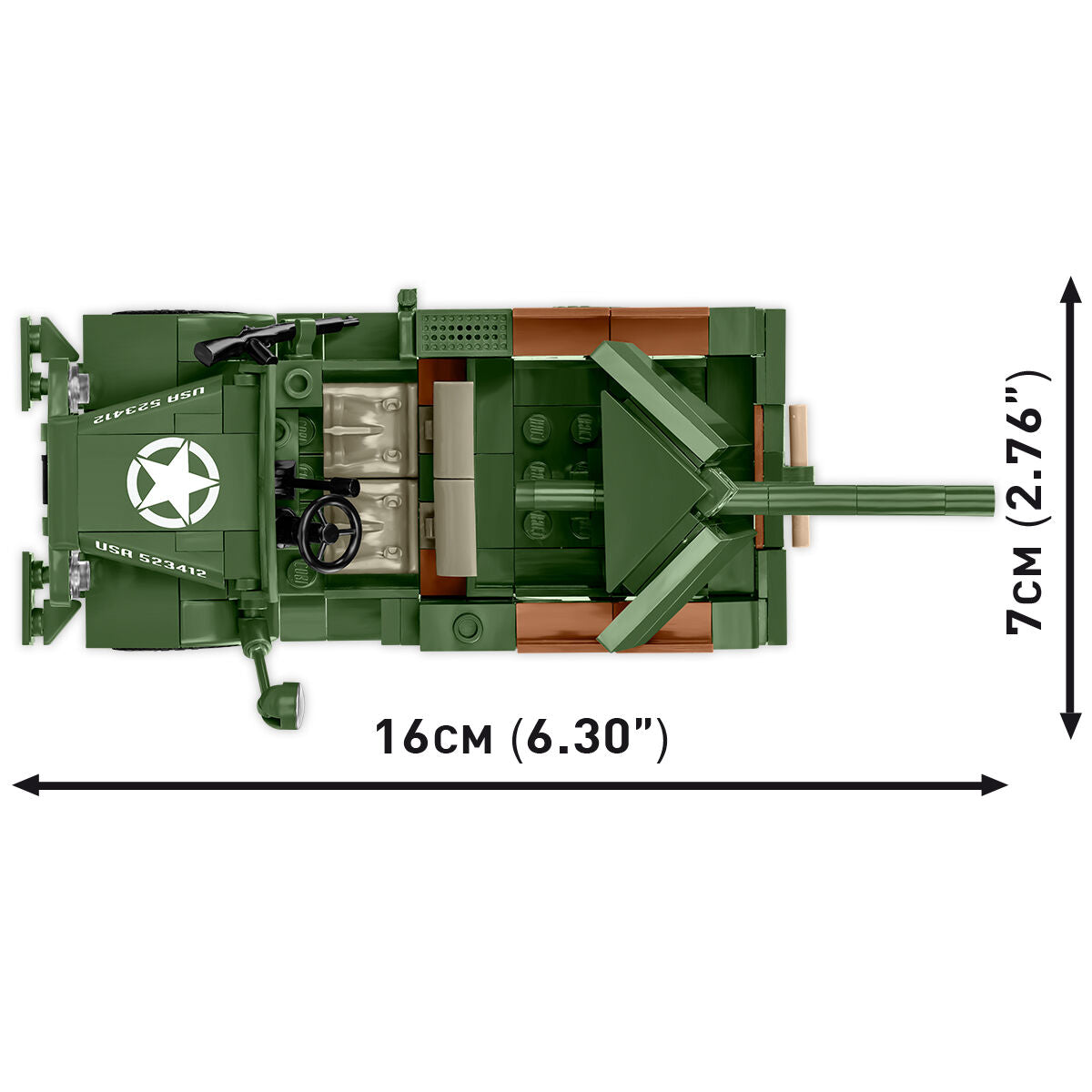 COBI 37 mm GMC M6 Fargo Vehículo: Juego n.° 3116