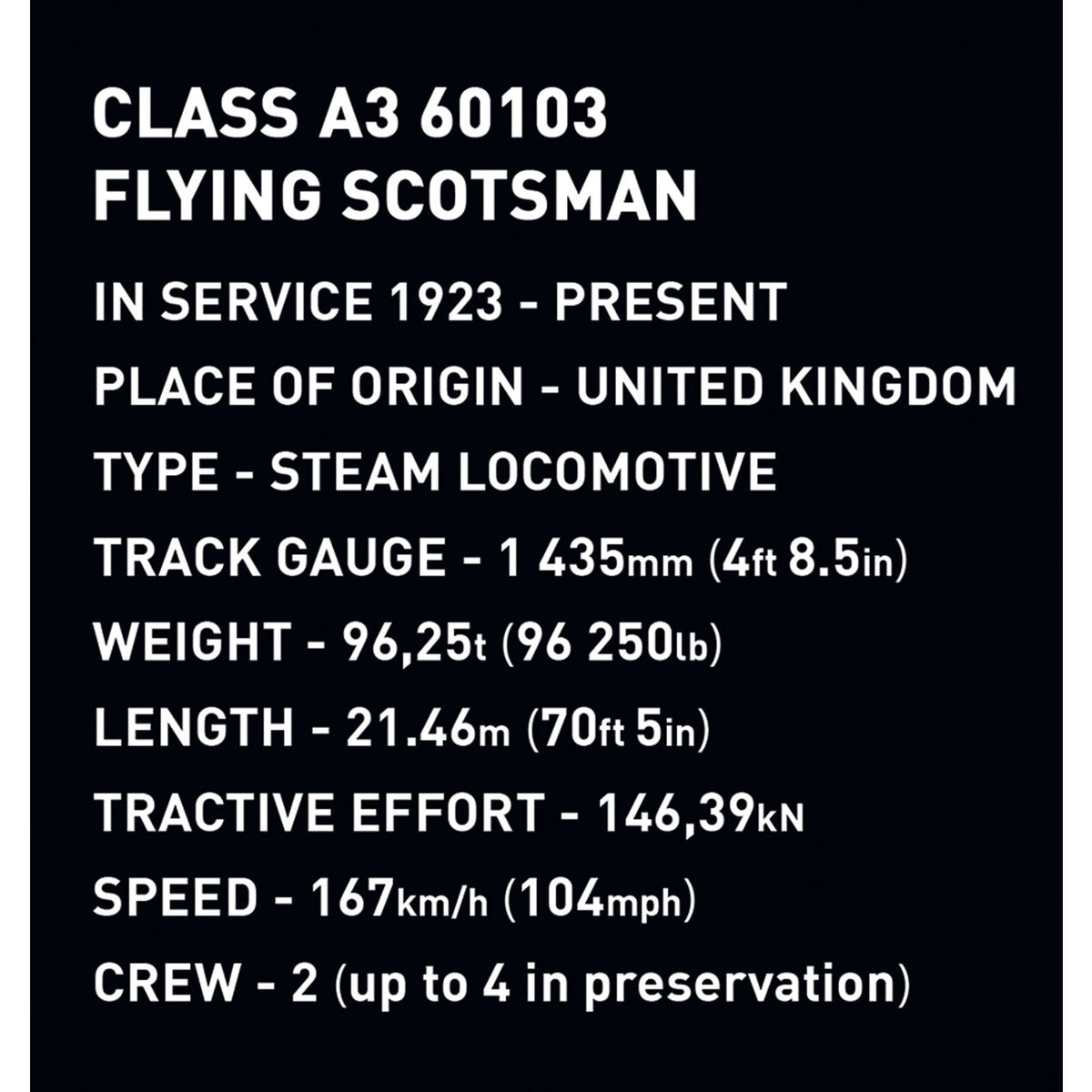 COBI Flying Scotsman British Steam Locomotive Train: Set #6292