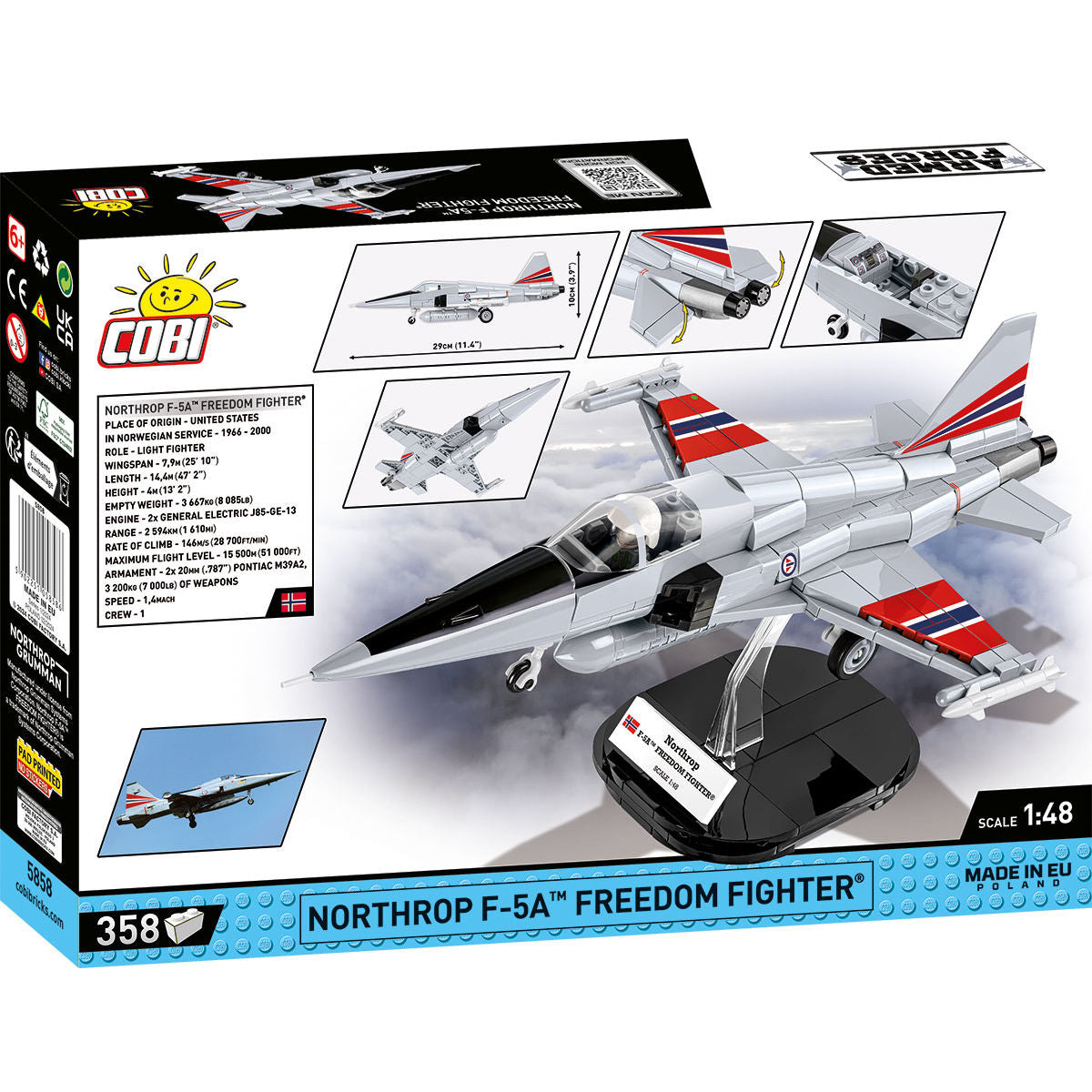 COBI Northrop F-5A Freedom Fighter Jet: Set #5858