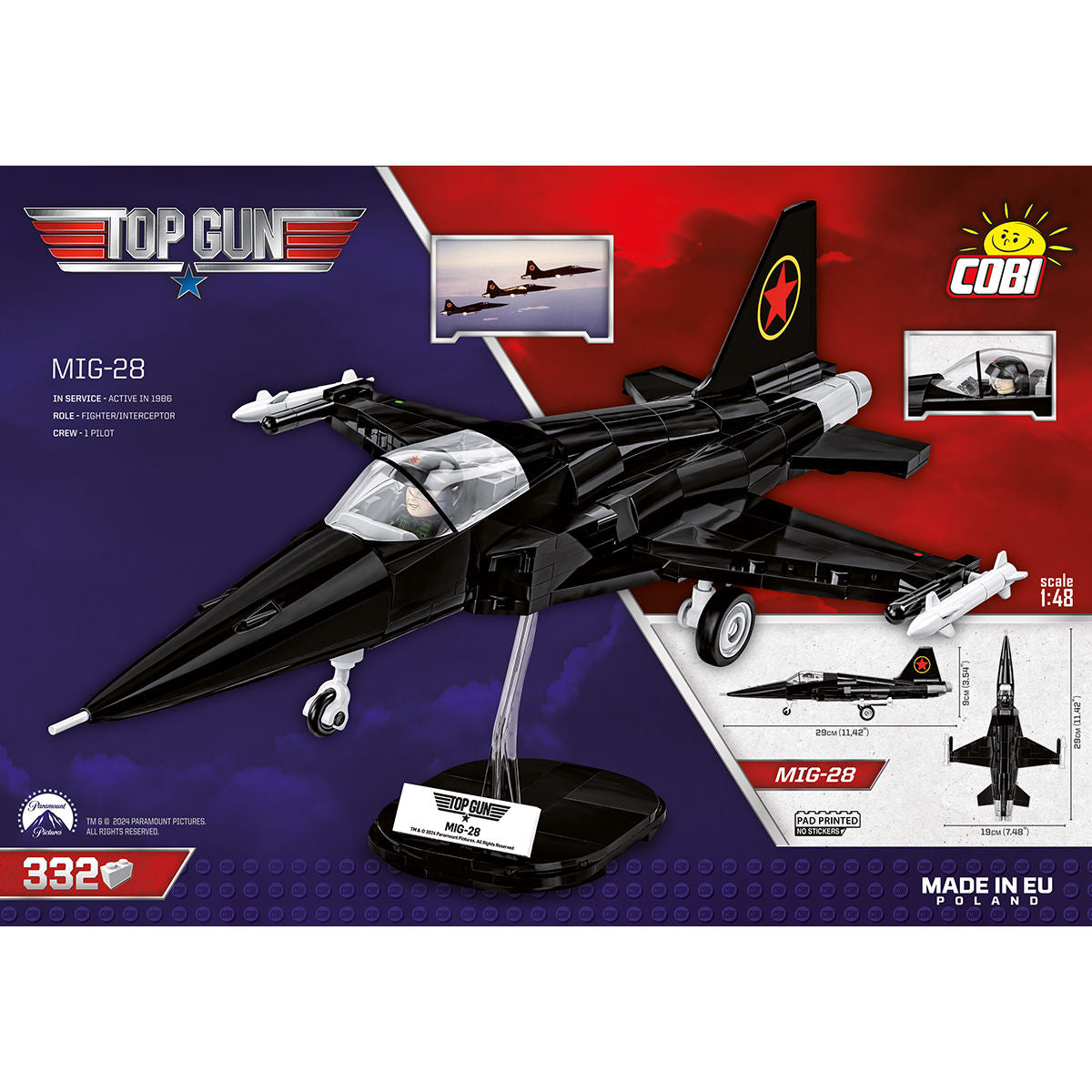 COBI TOP GUN MIG-28 Fighter Jet : Set #5859