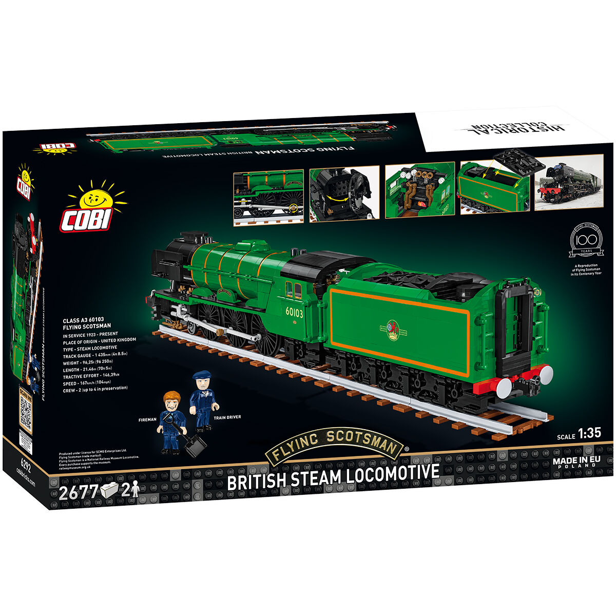 COBI Flying Scotsman British Steam Locomotive Train: Set #6292