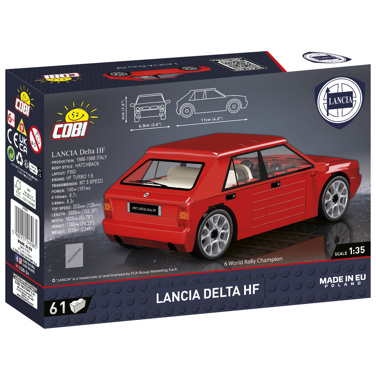 Coche COBI Lancia Delta HF: Juego #24508