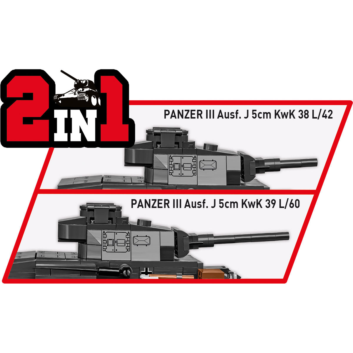 COBI Panzer III Ausf. J Tank : Set #2289