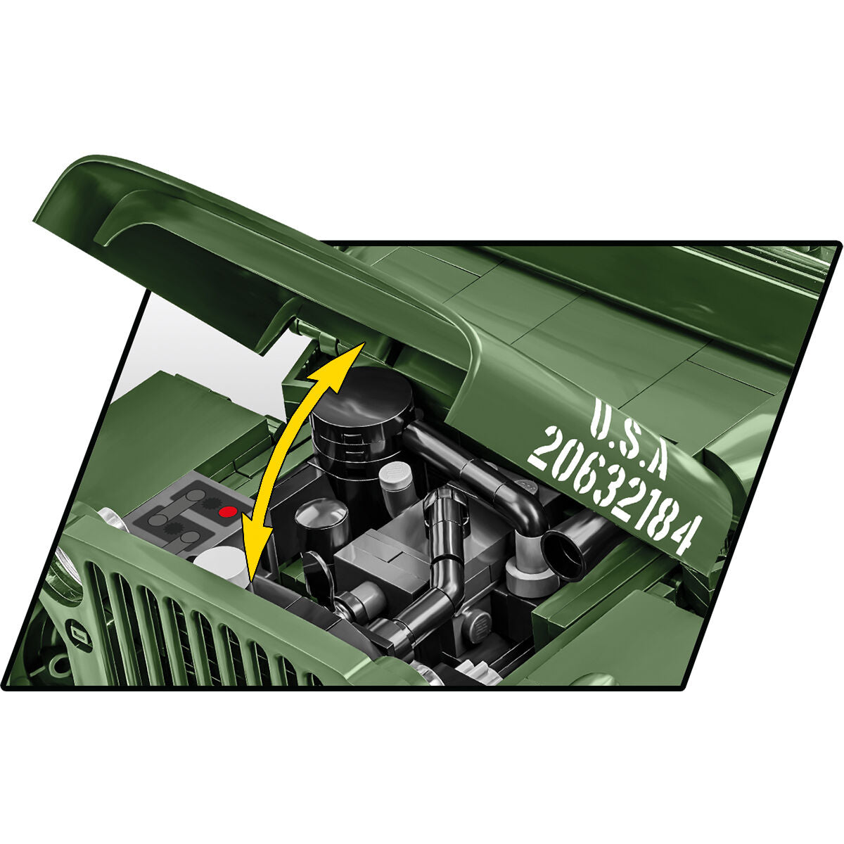 COBI EXECUTIVE EDITION JEEP Willys MB & Trailer: Set #2804