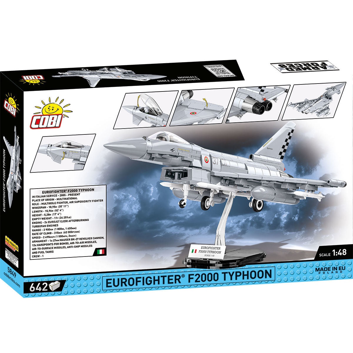 COBI Eurofighter F2000 Typhoon Fighter (Italy) : Set #5849