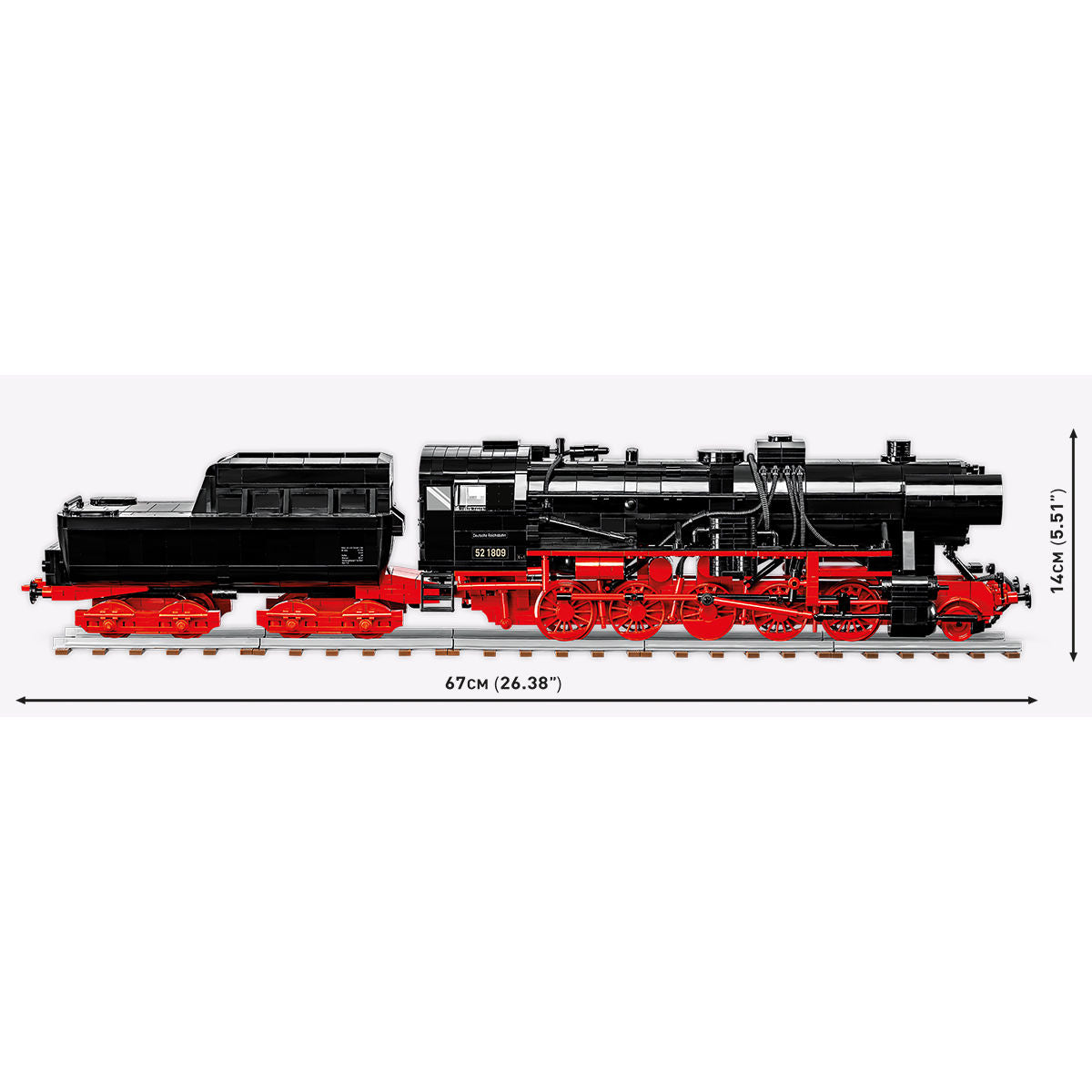 Locomotora de vapor COBI DR BR 52: Juego n.° 6282