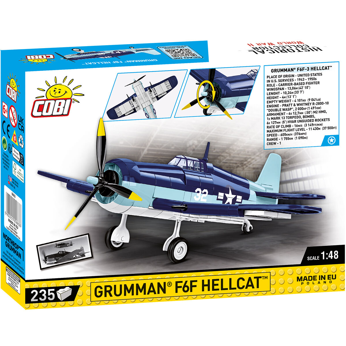 COBI Grumman F6F Hellcat Fighter : Set #5883