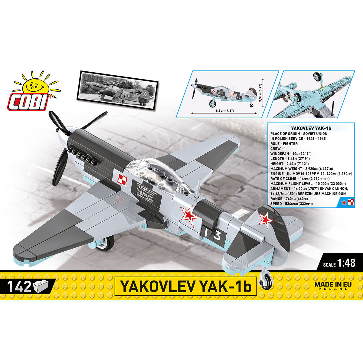 Caza COBI Yakovlev YAK-1b: Conjunto #5863