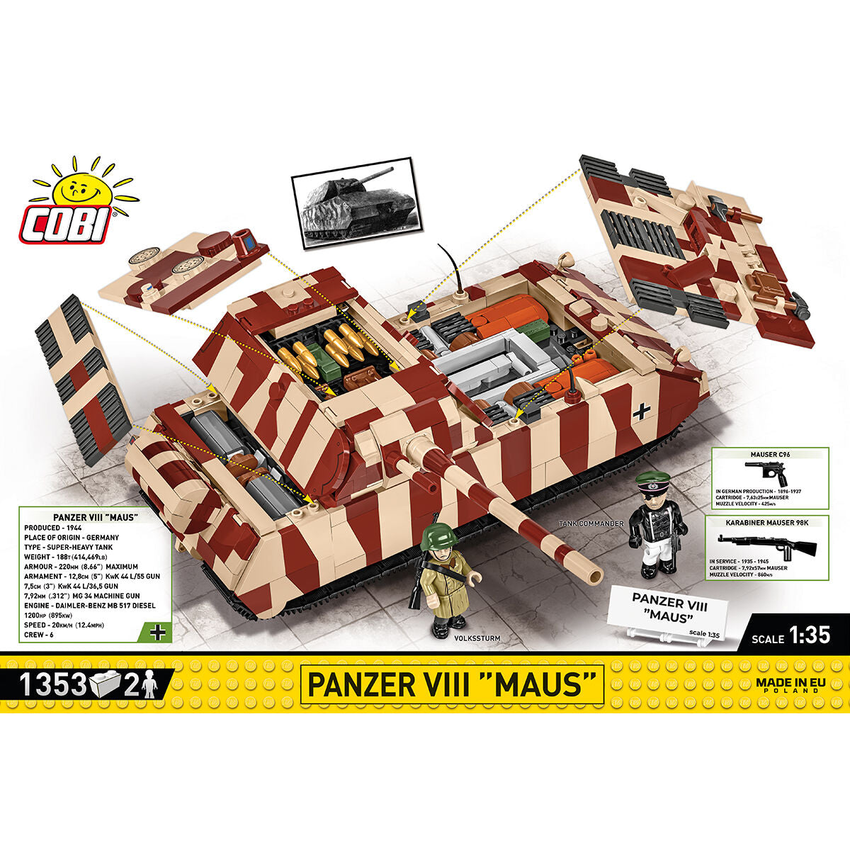 Tanque COBI Panzer VIII 