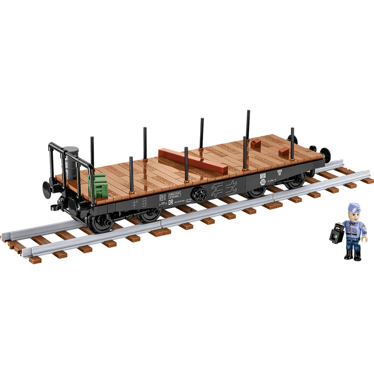 COBI Schwerer Plattformwagen Type Ssys Train Car : Set #6284