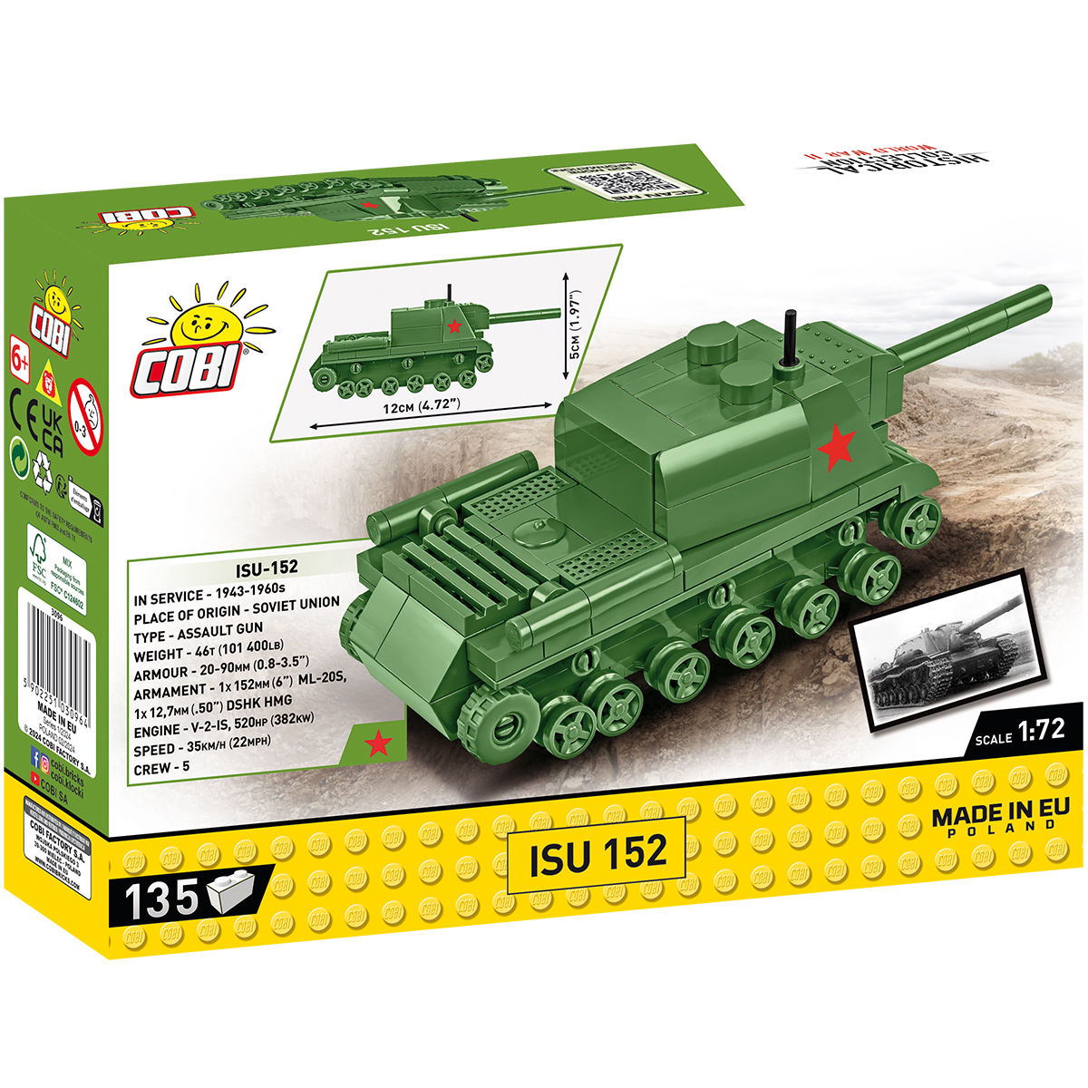 Tanque COBI ISU 152 Escala 1:72: Set #3096