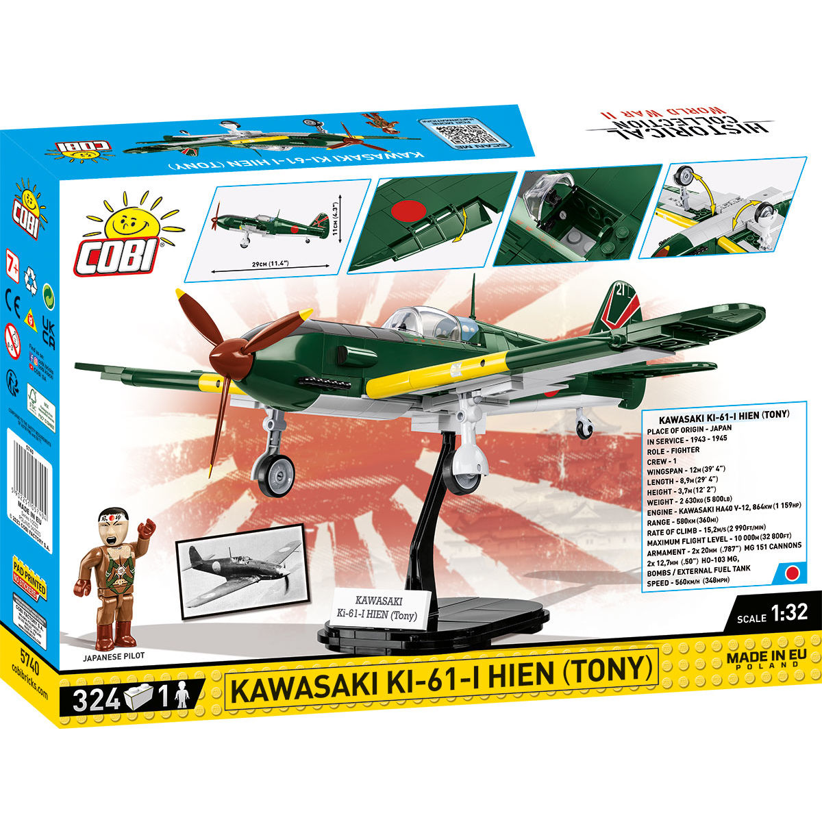 COBI Kawasaki KI-61-I Hien (TONY): Conjunto #5740