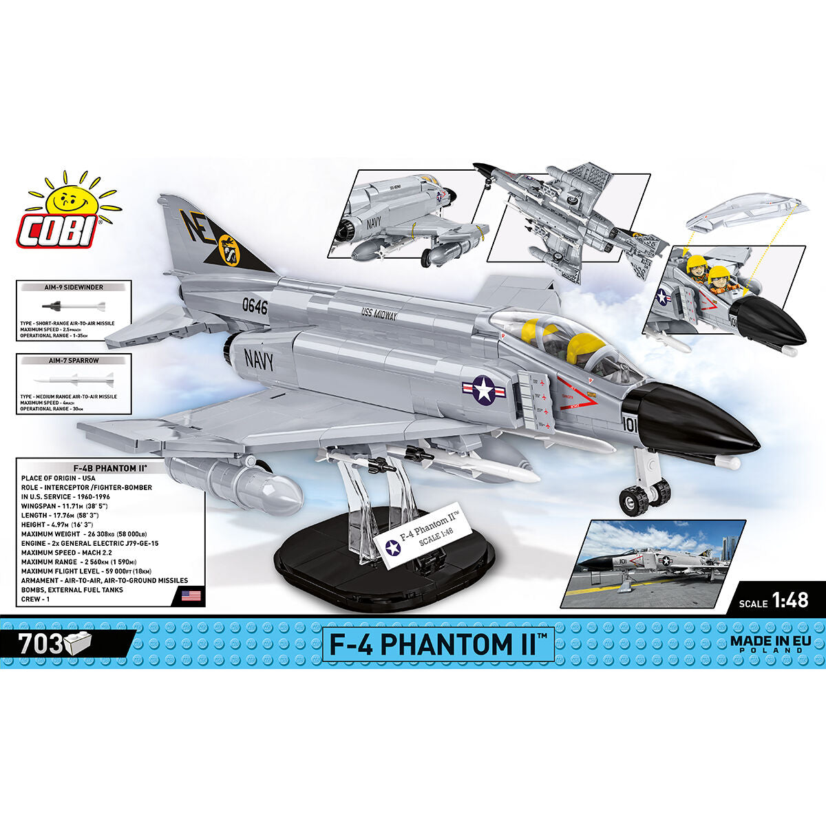 COBI F-4 Phantom II Jet Fighter: Set #5897