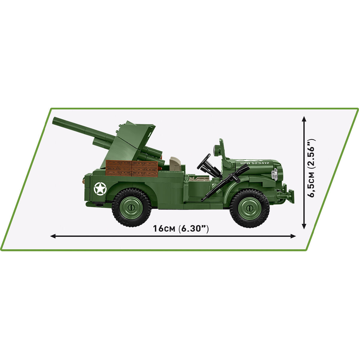 COBI 37 mm GMC M6 Fargo Vehículo: Juego n.° 3116