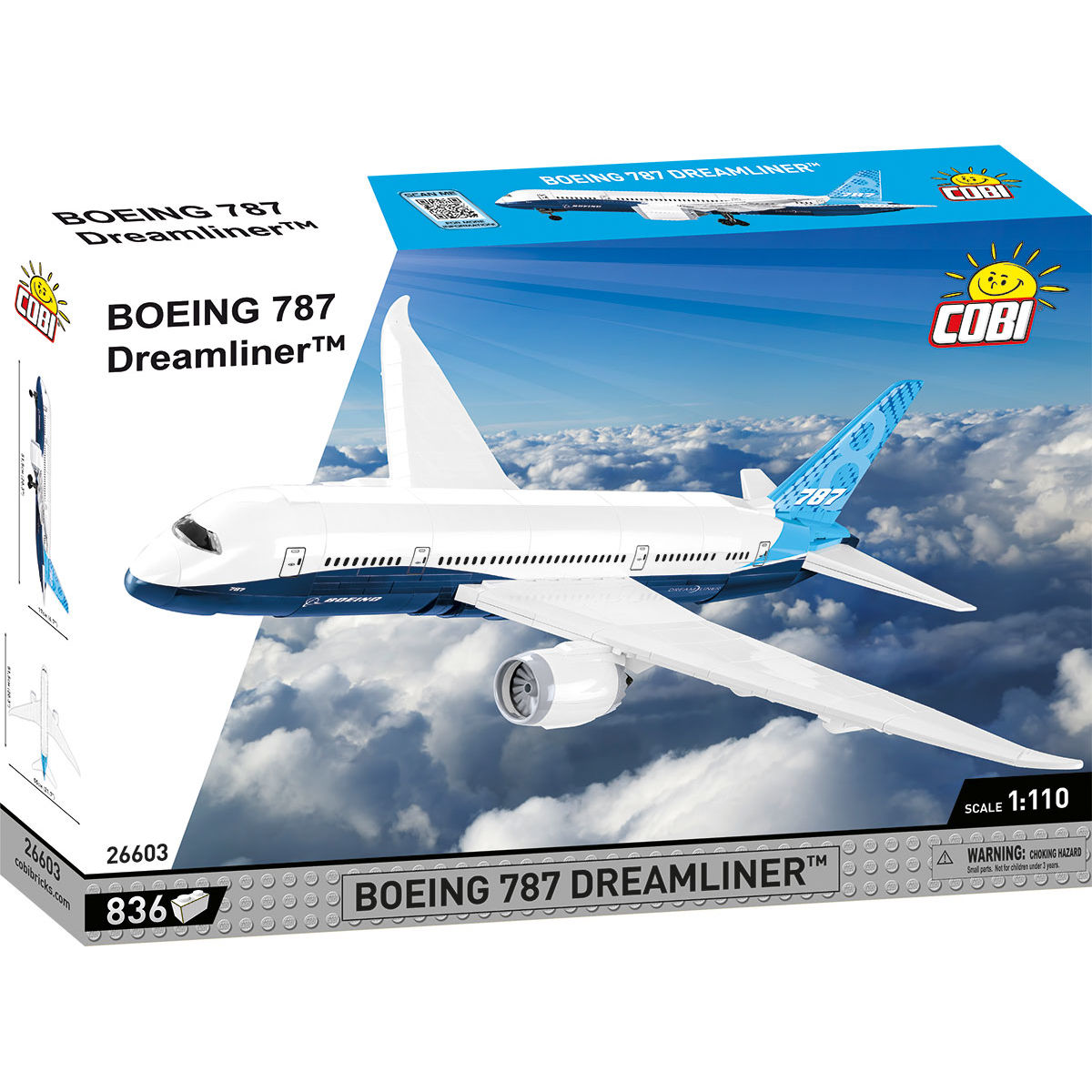 Avión de pasajeros COBI Boeing 787 Dreamliner: Juego n.° 26603