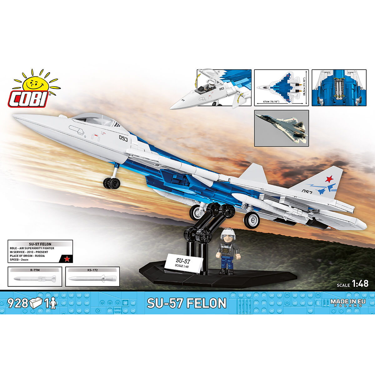 COBI Su-57 FELON Fighter: Set #5909