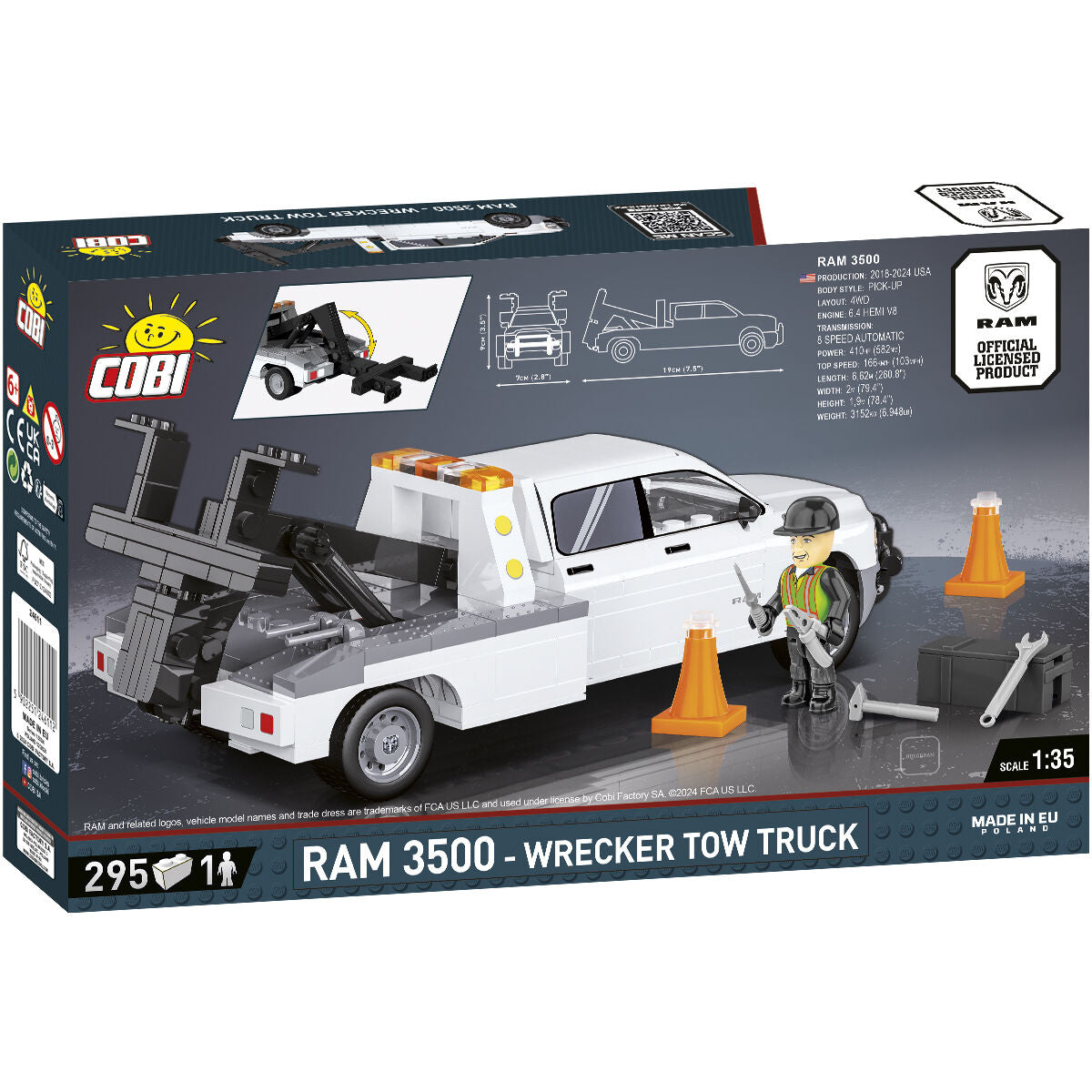 COBI DODGE Ram 3500 Wrecker Tow Truck: Set #24611