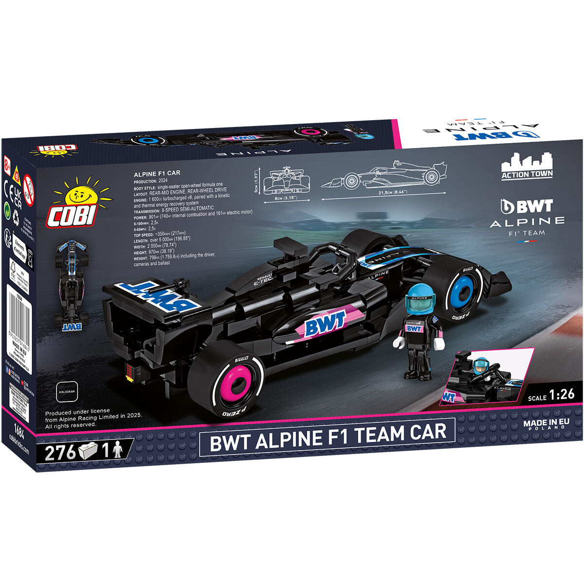 Coche de carreras del equipo COBI BWT Alpine F1: Juego n.° 1684