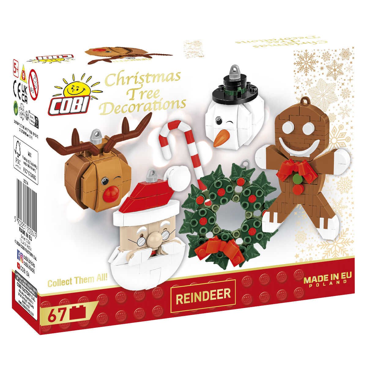 COBI Reindeer Ornament: Set #200014
