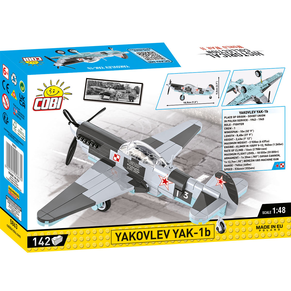 Caza COBI Yakovlev YAK-1b: Conjunto #5863