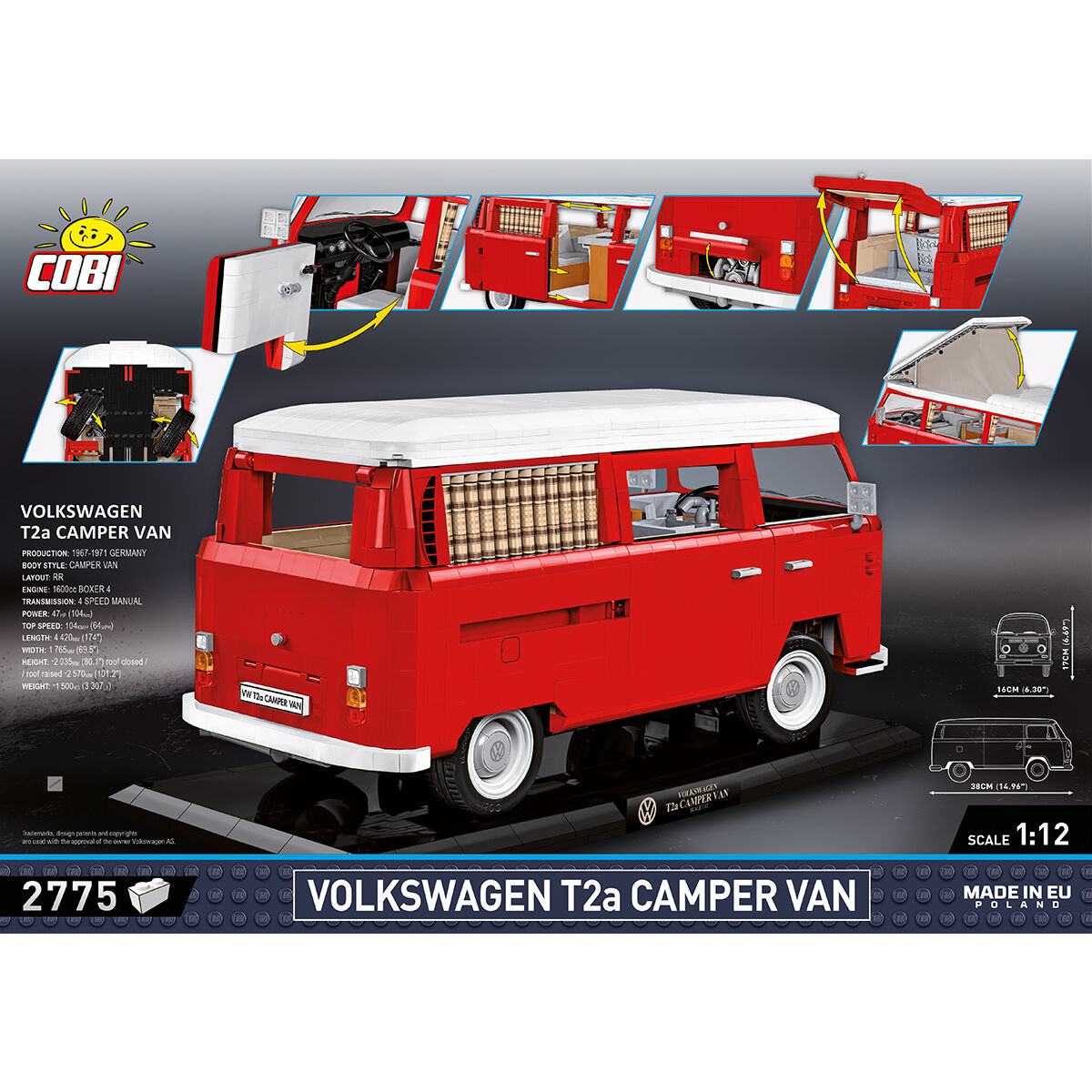 COBI EXECUTIVE EDITION Volkswagen T2a Camper Van: Set #24361