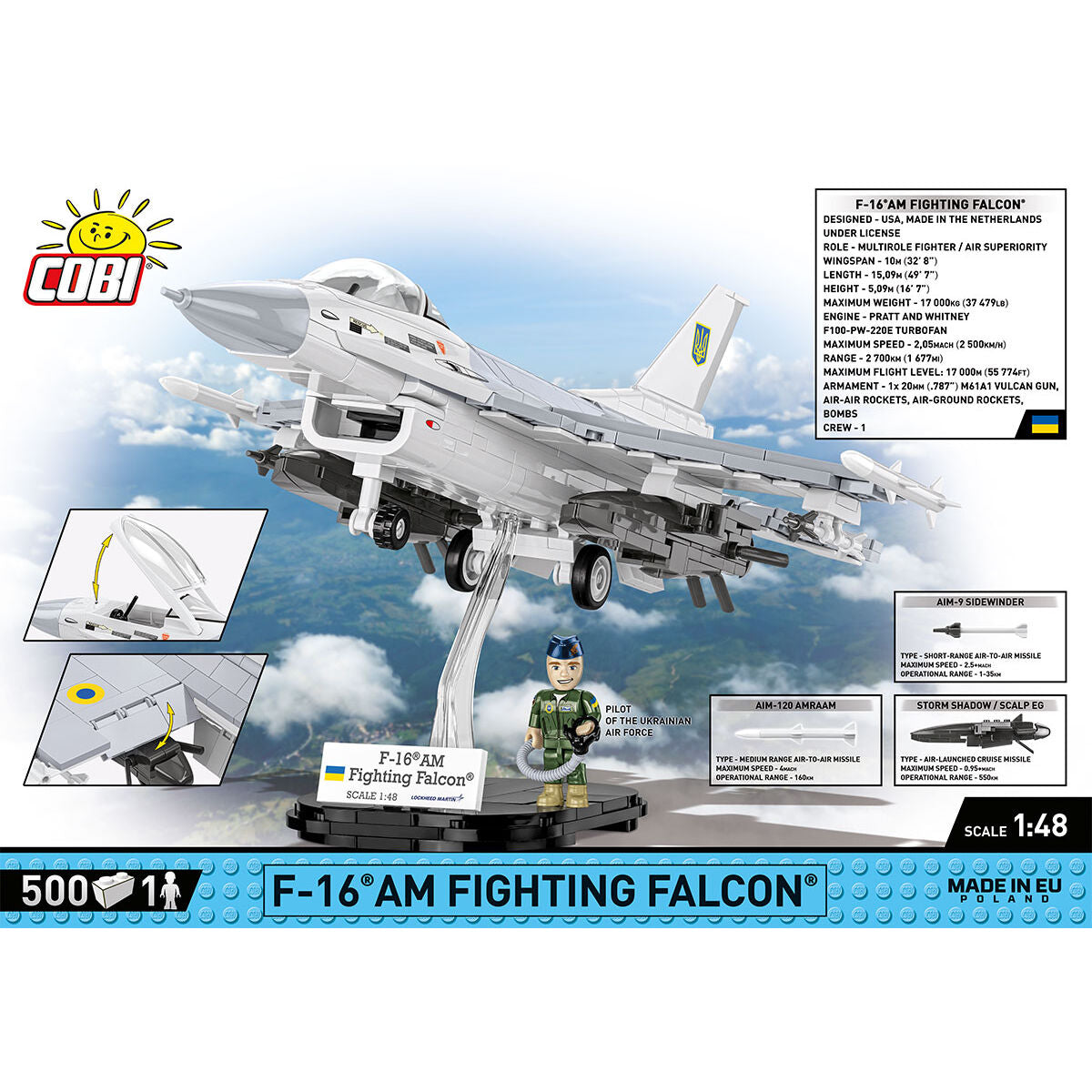 Caza COBI F-16 AM Fighting Falcon: Serie n.° 5893