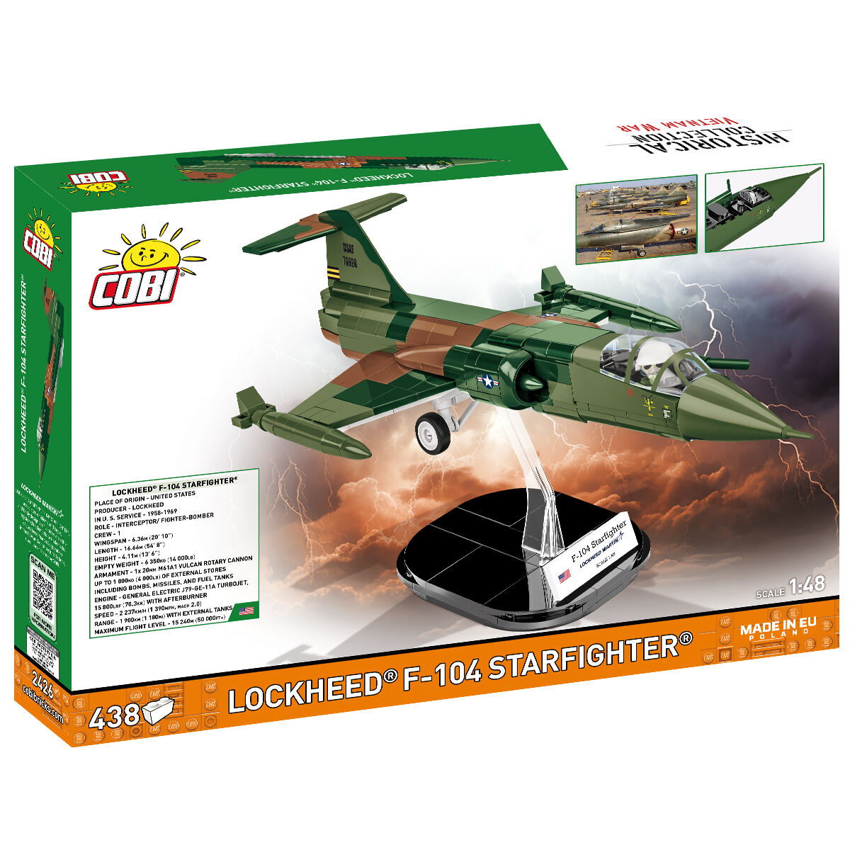 COBI LOCKHEED F-104 Starfighter Jet Fighter: Set #2426