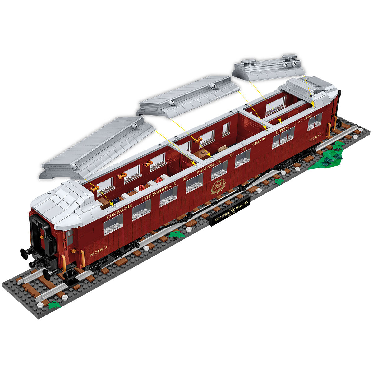 COBI Compiègne Wagon (22 June 1940) Train Car : Set #6289